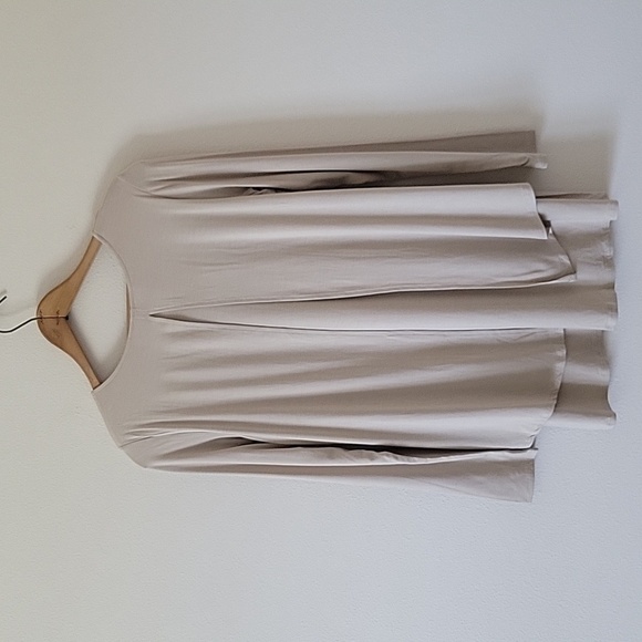 Soft Surroundings Tan Perfect Layers Long Sleeve Tunic Top Size Small S - Picture 6 of 6